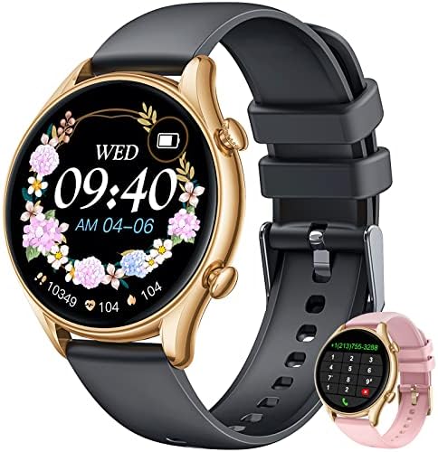 Montre Connectée Femme - Appels Bluetooth, Suivi Santé, écran Couleur 1.32", étanche IP67