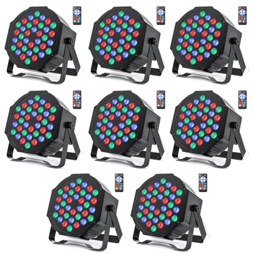 U’King LED Par Lights 8-Pack