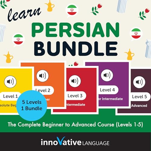 Page de couverture de Learn Persian Bundle: The Complete Beginner to Advanced Course (Levels 1-5)