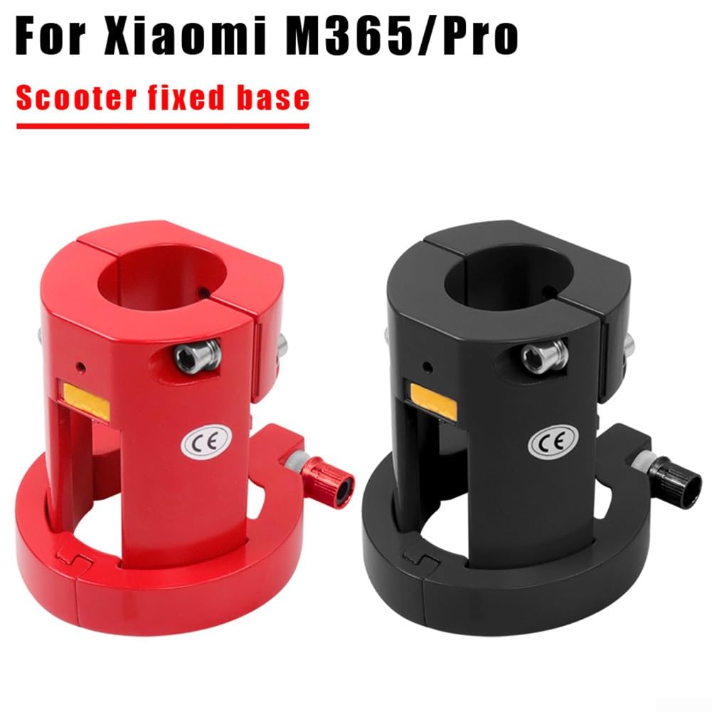 Base de poste plegable de aleación de aluminio para Xiaomi M365/Pro, Negro