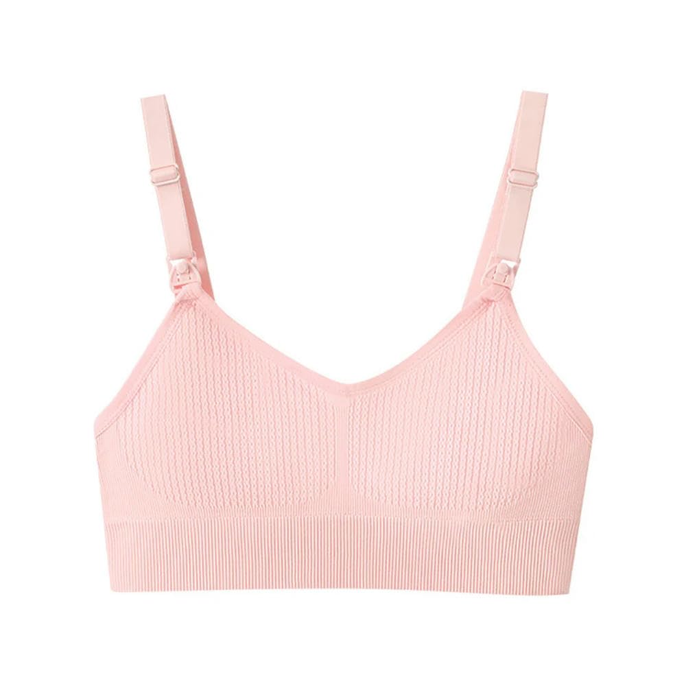 ZBDP - Reggiseni premaman e allattamento, con coppe a sollevamento completo, comodo, senza cuciture, supporto 3D, facile rilascio fibbia frontale senza pressione