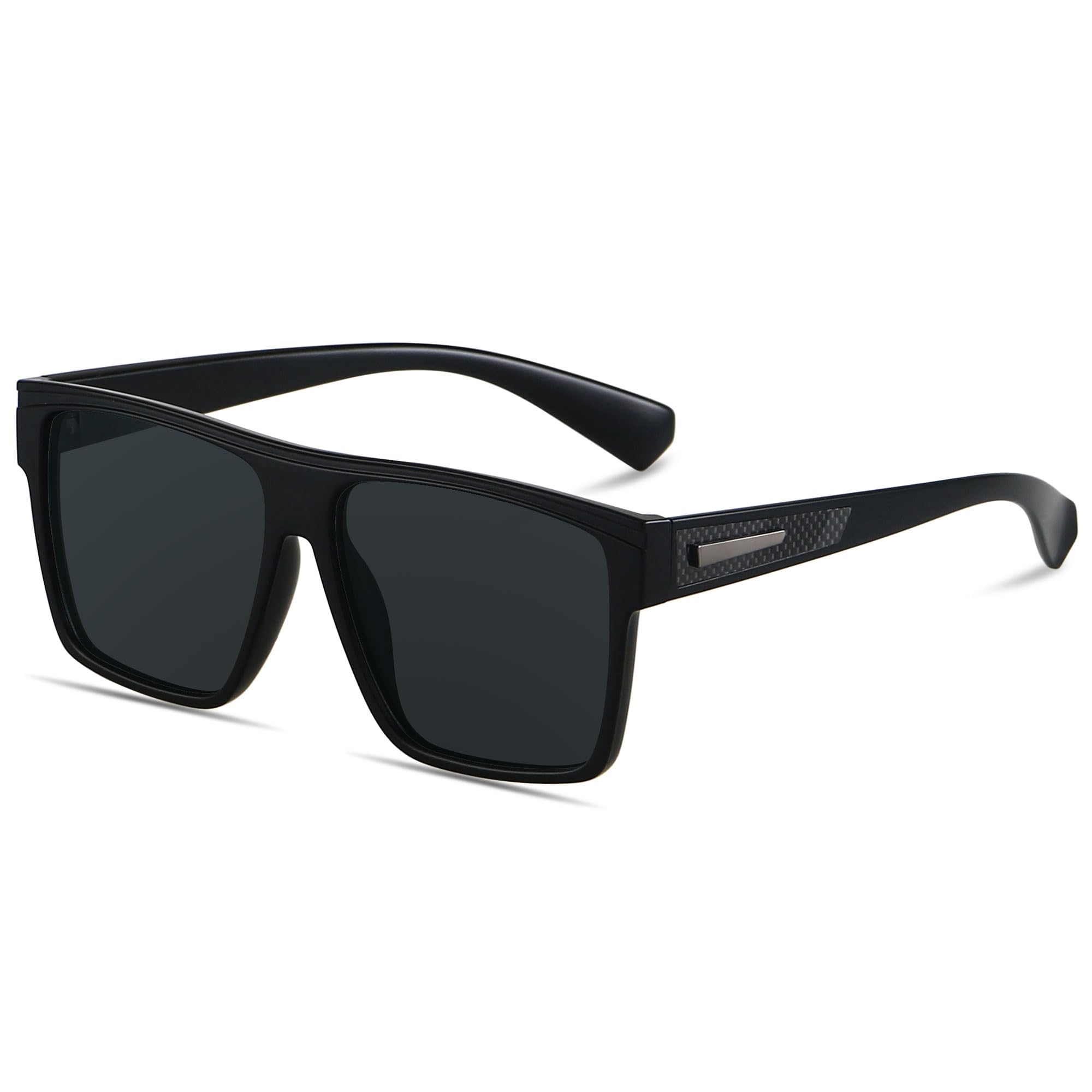 ANDWOOD Square Polarized Sunglasses For Men Women UV Protection Oversized Flat Top Big Shades Fashion Driving Sun glasses