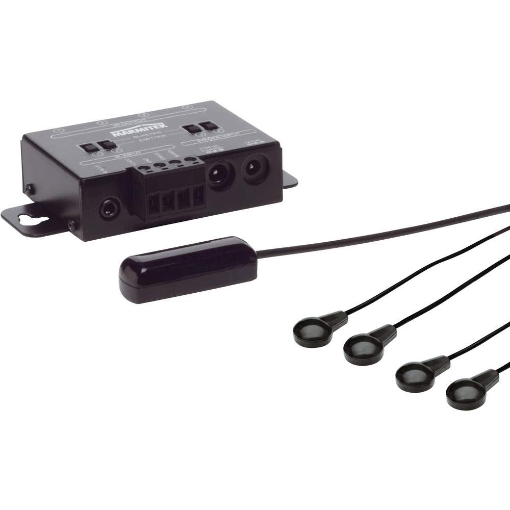 Infrarot Extender - Marmitek IR Control 10 - Emitter (Klebe) LEDs für 4 Geräte - max. 300 m - extra Kleiner Empfänger - Bedienen von Geräte in einem geschlossenen Schrank und auf größere Distanz