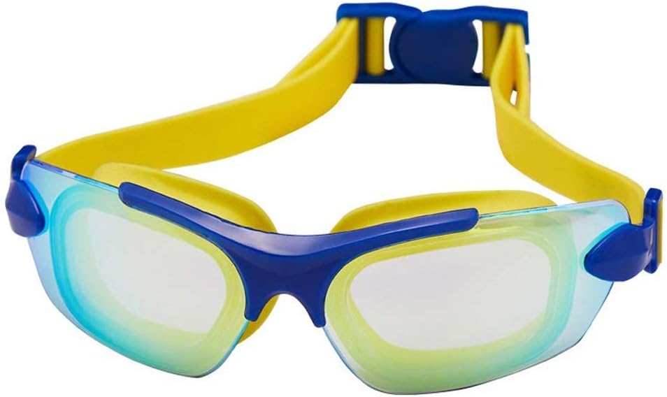 水泳ゴーグル、スイミングゴーグル、保護曇りなし、漏れなし、ワイドビュープールゴーグル、女性、男性、大人、若者向け (アルジェント)