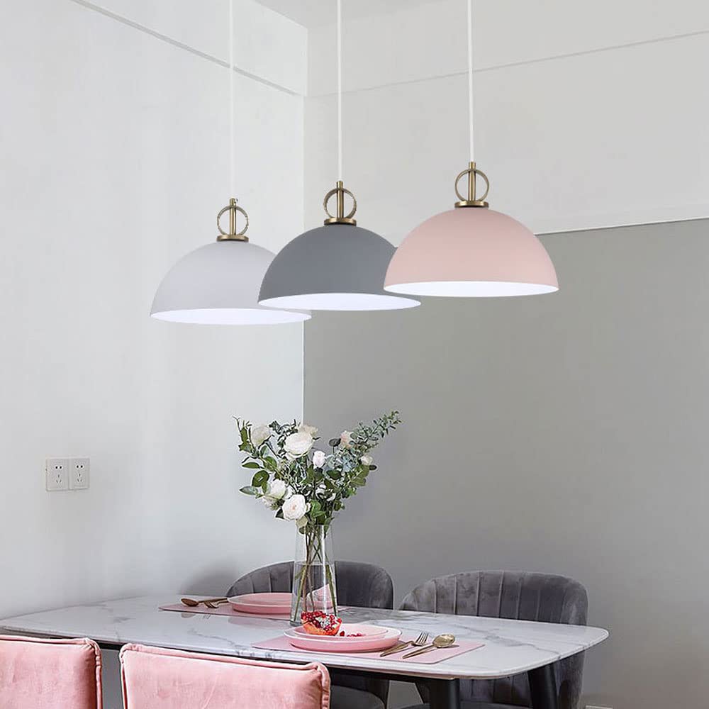 Lámpara colgante creativa con personalidad, lámpara colgante moderna nórdica, lámpara colgante de un solo cabezal con entrada Macaron, elegantes accesorios colgantes para vestidor, iluminación deco