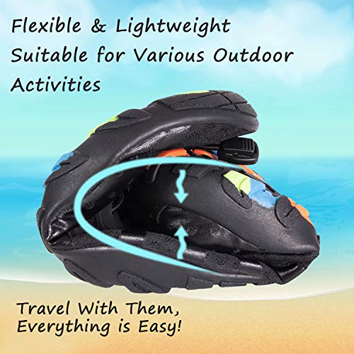 Image of YALOX Water Shoes Men's Women's Swim Shoes Outdoor Beach Barefoot Quick-Dry Aqua Pool Socks Swimming Yoga Surfing Exercise