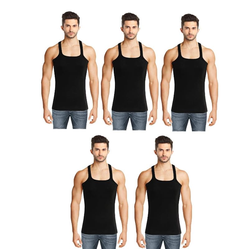 INNERO Men’s Cotton Vest – Pack of 5 INNERO Men’s Cotton Vest – Pack of 5