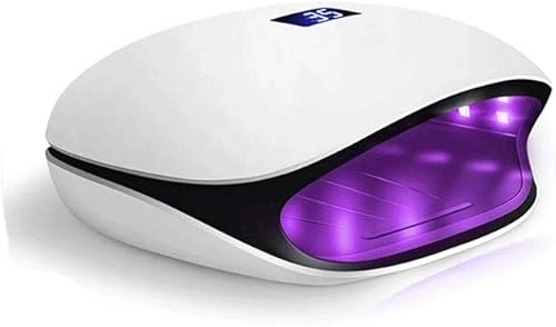 BHVXW - Lámpara de uñas LED UV para esmalte de uñas de gel, curado de 5 uñas de manos y pies con sensor