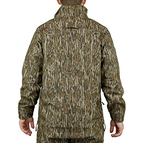 Image of Mossy Oak Sherpa Fleece Lined Camo Hunting Jacket for Men