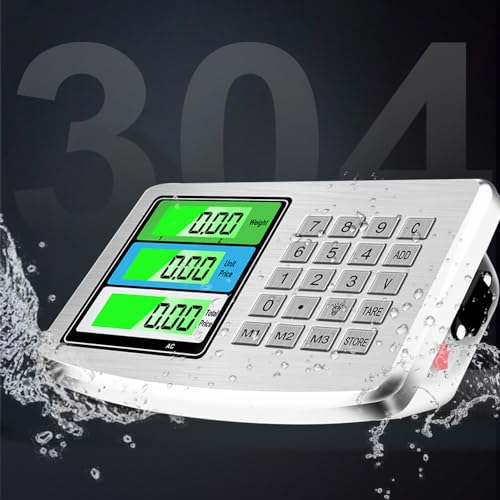 Báscula Plataforma Industrial Comercial 300kg con LCD miniatura 4