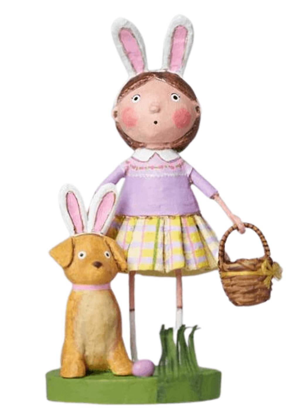 Lori Mitchell All Ears for Easter, 7.0", Polyresin, Puppy Dog Egg Hunt, Holiday Figurines, 15509