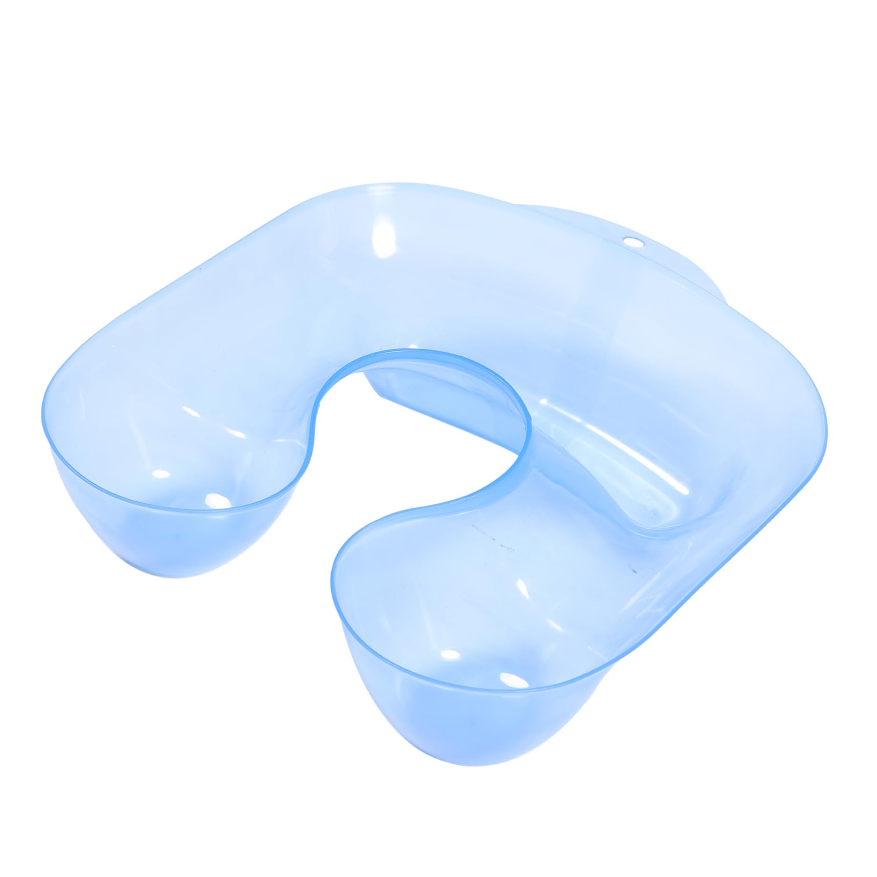 BUTIFULSIC Hairdressing Shoulder Rest Hair Sink Salon Neck Tray Hair Color Neck Tray Hairstylist Must Haves Neck Rest for Salon Coloring Sink Hair Rinse Basin Curly Hair Shampoo Plastic Blue