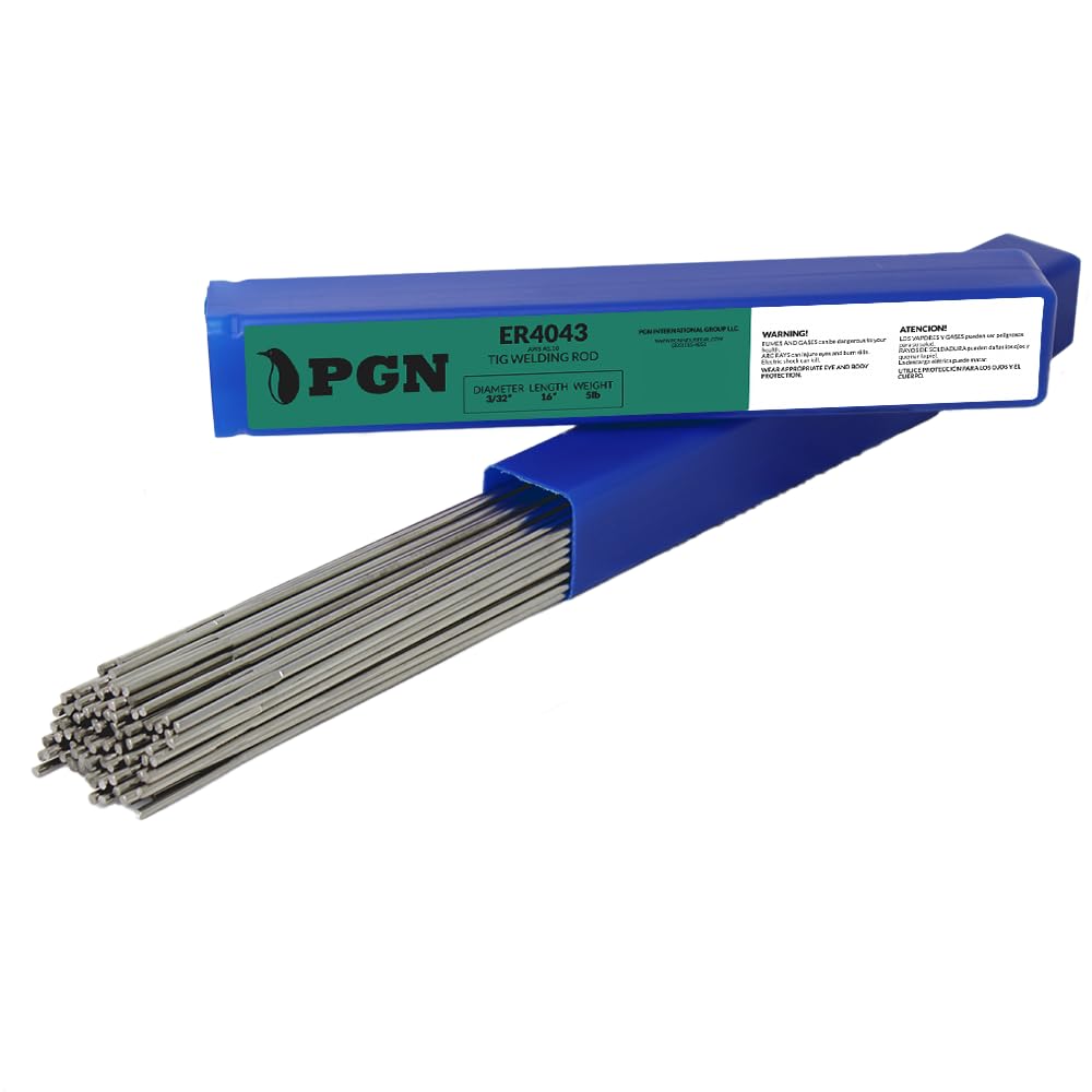 PGN ER4043 5-lbs 3/32" x 16" Aluminum Welding Rod - TIG Filler Rod, TIG Rod