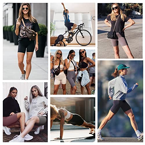 3 Pack Biker Shorts for Women – 8"/5"/3" High Waisted Tummy Control Workout Yoga Running Athletic Shorts4