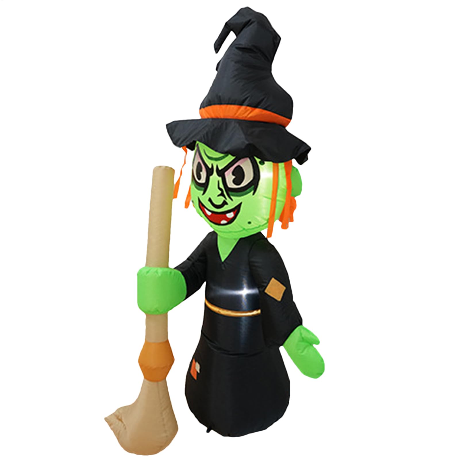 Halloween Luftdekoration Für Garten 1,55m Aufblasbare Hexe Spukhaus Deko