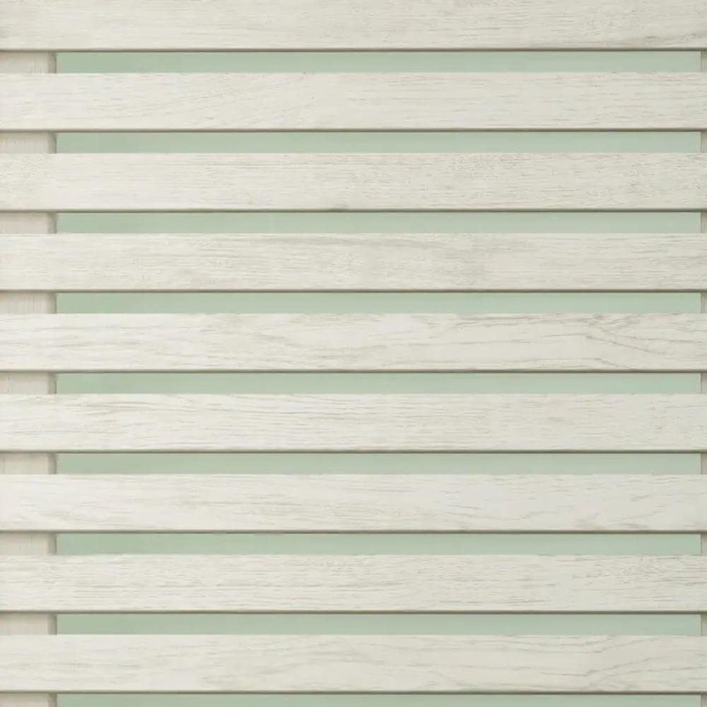 Wood Slats Sage Green Wallpaper - Rustic Modern Striped Contemporary - Natural Weathered Timeless
