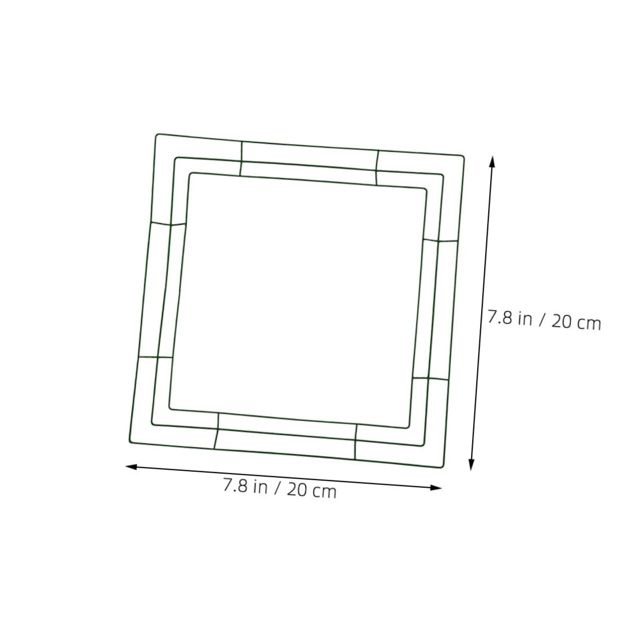 Happyyami Square Wreath Frame DIY Decor Wreath Wire Frame Bulk Year Round House Decorations