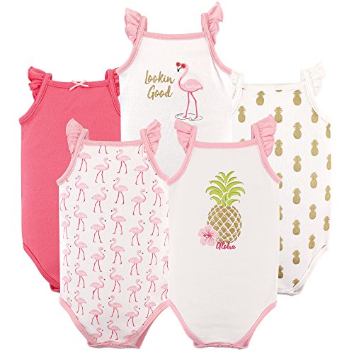 Image of Hudson Baby Unisex Baby Cotton Sleeveless Bodysuits
