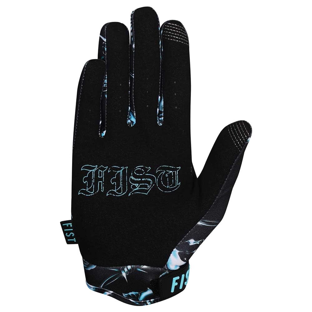 Fist Strapped Chrome Off-Road Gloves L