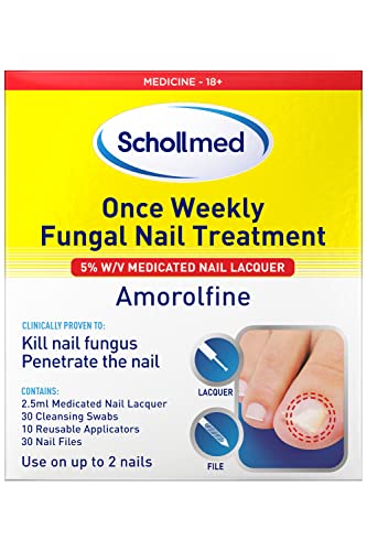 Schollmed Once Weekly Fungal Nail Treatment - Clinically Proven Fungal Nail Infection Treatment with Amorolfine 2.5 ml
