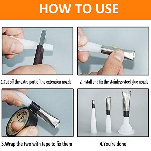 21 Pcs Perfect Caulking Finisher Kit - Caulk Nozzle Applicator - Stainless Steel Sealant Caulking Finishing Tool Kit for Kitchen Bathroom Window, Sink Joint - Thumbnail 3