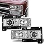 ROXX Headlight Assembly Compatible with 1994-1999 Chevy C/K Series 1500 2500 3500/1992-1999 Chevy & GMC Suburban 1500 2500/92-99 GMC Yukon / 92-94 Chevy Blazer / 95-00 Chevy Tahoe