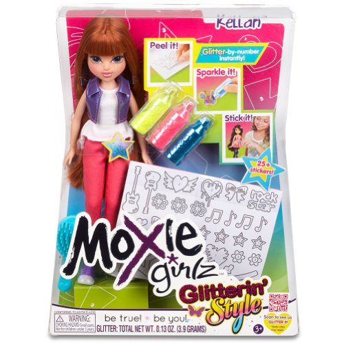 Moxie Girlz – Glitterin’ Style – Kellan – Poupée 26 cm et Décoration (Import Royaume Uni)