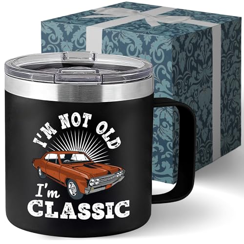 La Mejor Lista de tazas dia del padre que puedes comprar esta semana. 44 Vaso clásico de regalo para papá Im Not Old Im Classic – Abuelo Navidad Día del Padre Divertidas tazas para hombres – Regalos para padre mayor, papá 60 cumpleaños,...