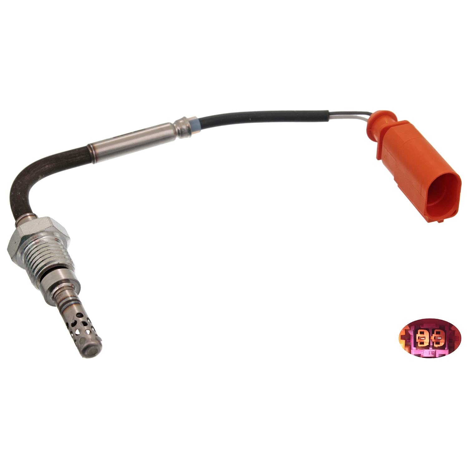 Exhaust Temperature Sensor fits AUDI A5 8T3, 8TA 2.7D 07 to 12 CGKA 059906088K
