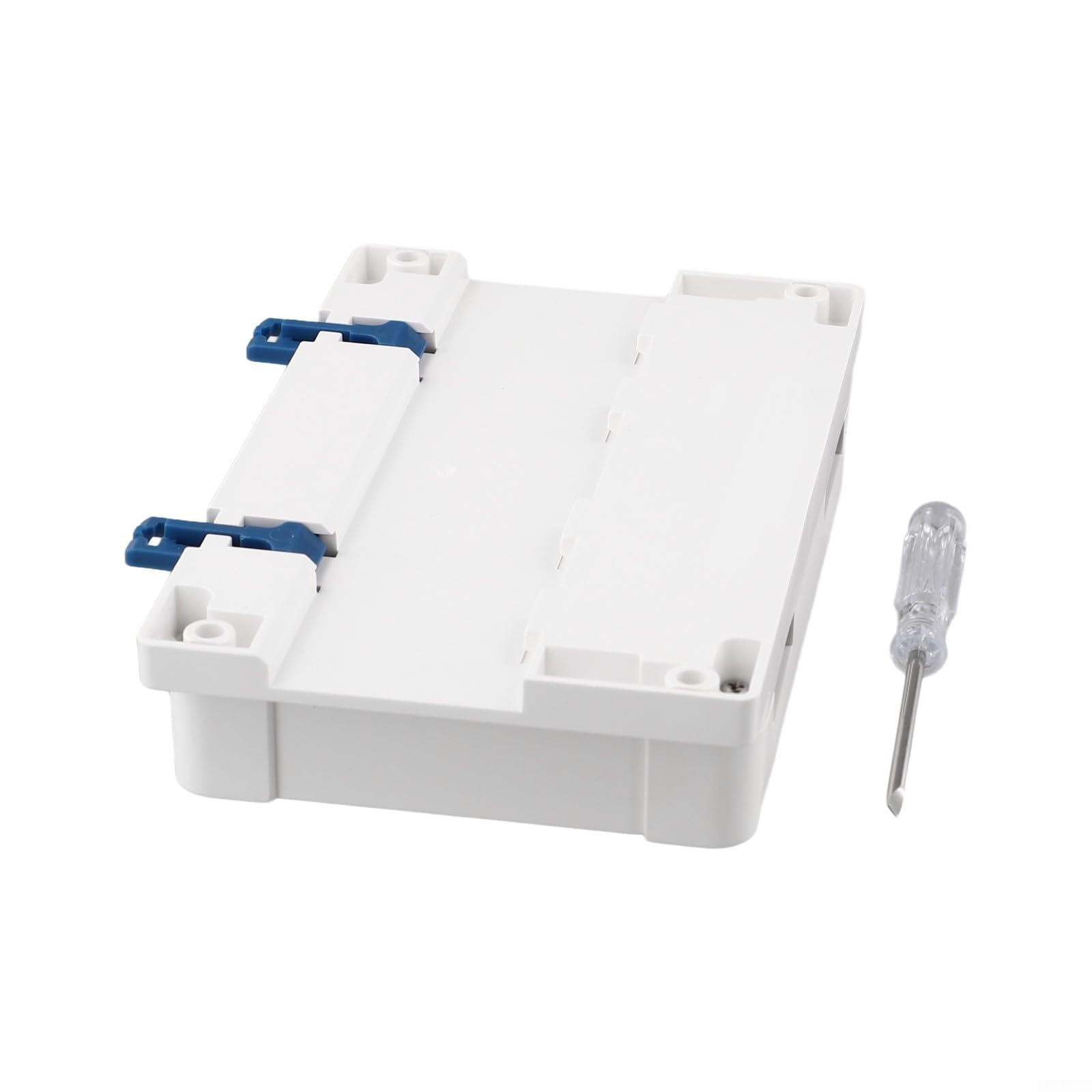 Interruptor de luz inteligente de 4 canales WiFi para control por voz Alexa – RF mando a distancia montaje en carril blanco (4 CH R3)