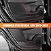 Car Door Anti Kick Pad Cover Compatible with Honda CRV 2023-2025, Door Scratch Protector Molding Trim, Interior Dirty Collision Stickers for CR-V 2023-2025, Carbon Fiber Leather (4Pcs/Set)