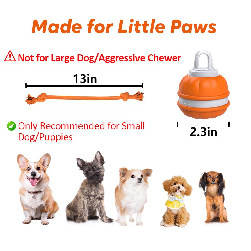 Jouet interactif intelligent pour chien angoissé corde coton bleu - 7