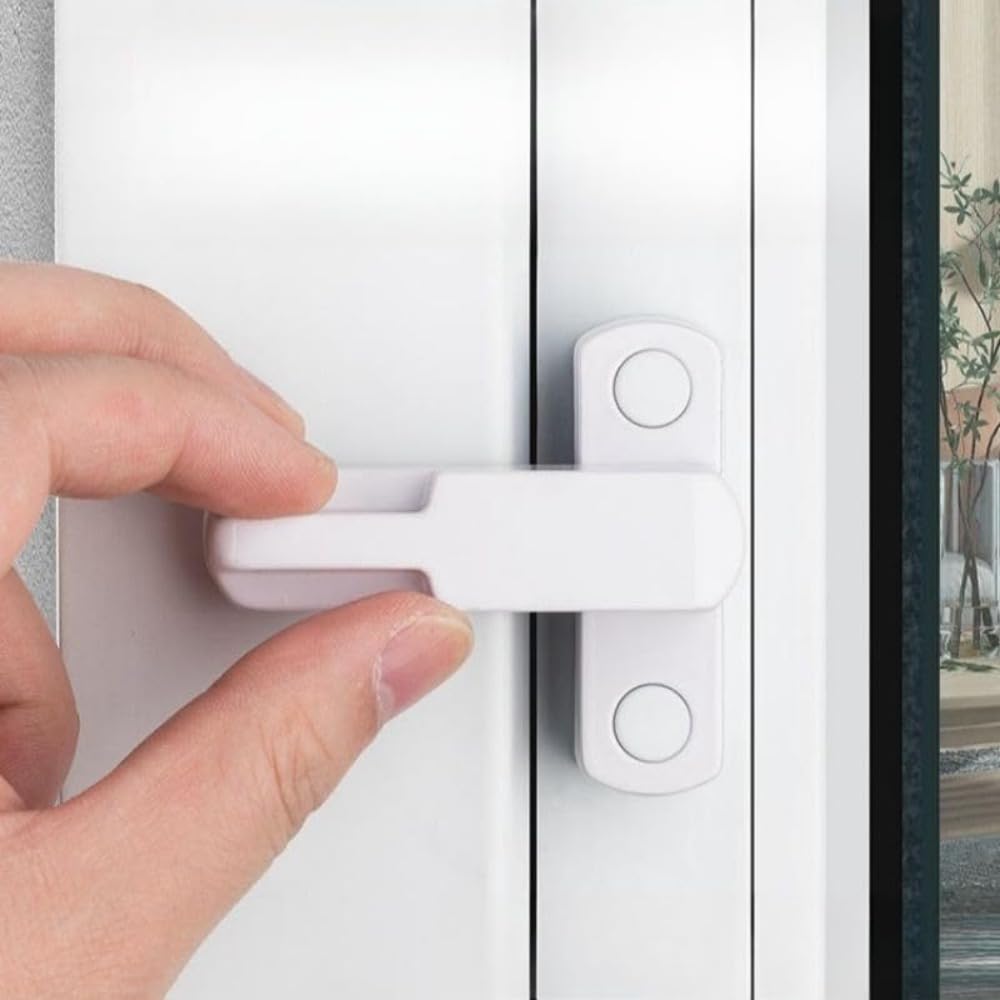 T Shape Window Lock Security Latch Sash Jammer