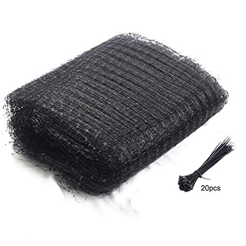 Gorei Bird Net 6.9x19.7ft Garden Netting with 20Pcs Cable Ties Mesh Protect Fruit Tree, Plant & Vegetables from Poultry, Deer and Pests, Heavy Duty Bird Netting for Garden, Farm, Orchard