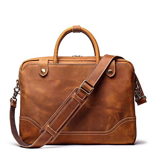 Mullis Mercantile Full-Grain Leather Briefcase