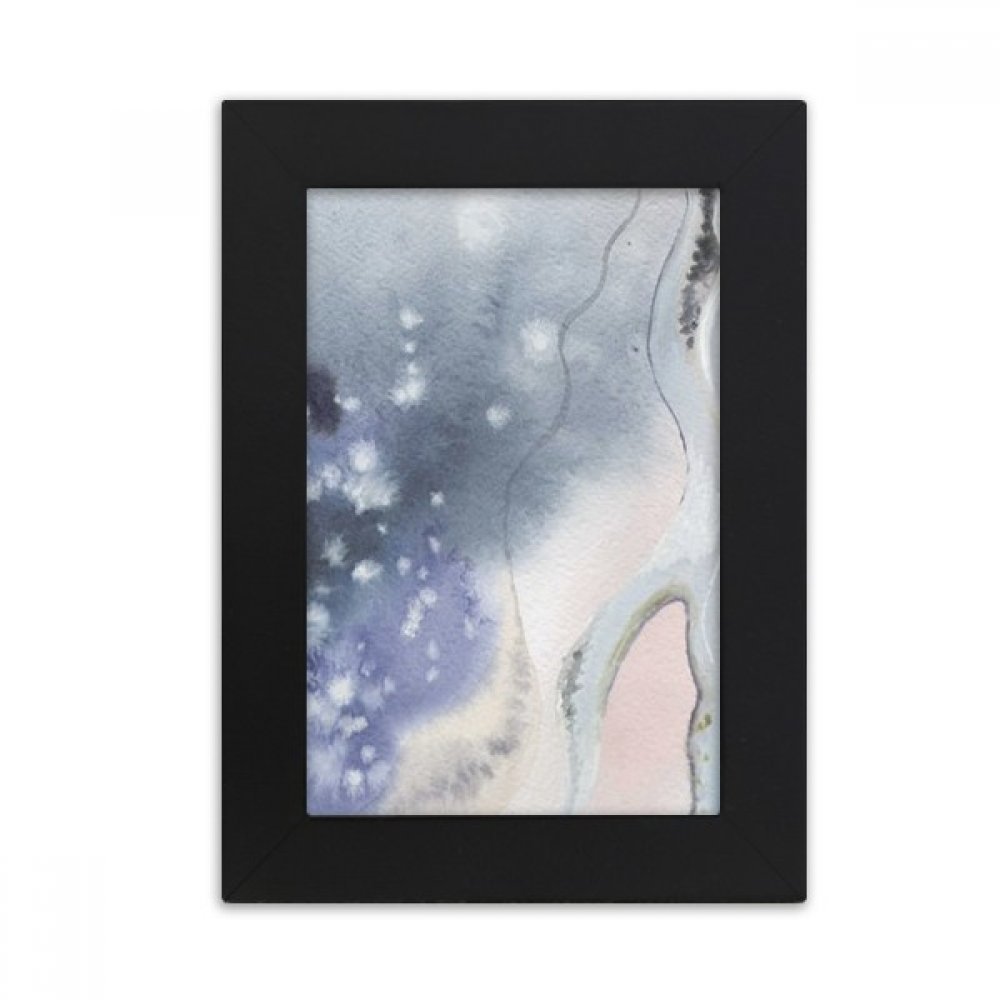 Cadre photo noir 5x7 pouces DIYthinker encre aquarelle multicolore de bureau