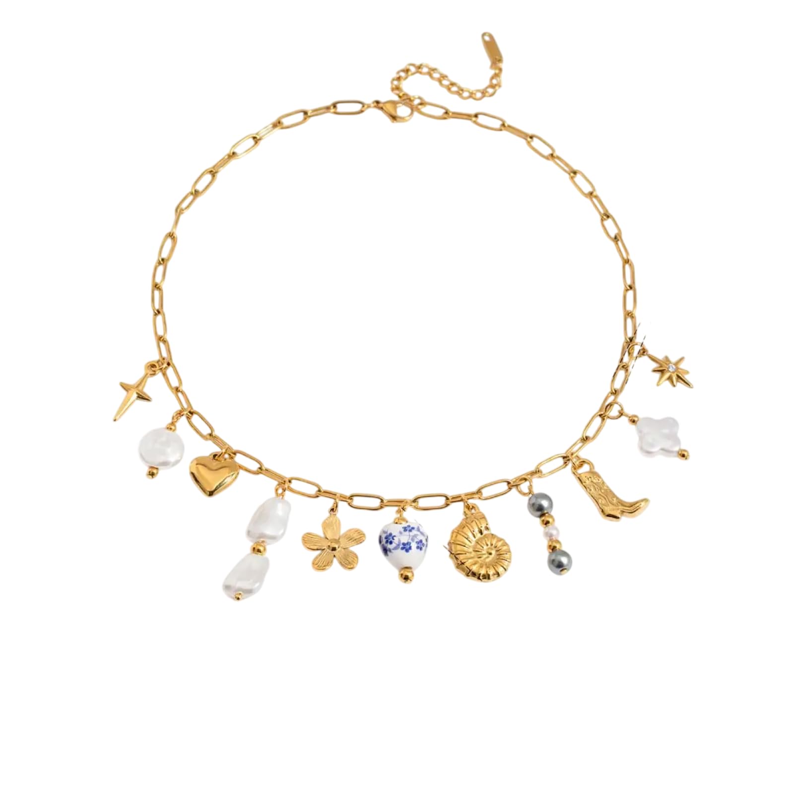 Collar Colgante Cadena Hombre Mujer Joyas Necklace Collar con Colgante De Corazón para Mujer Accesorios