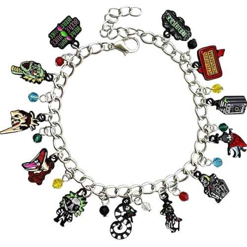 LMBOGIY Horror Bracelet Metal Charm Bracelet for Men and Women