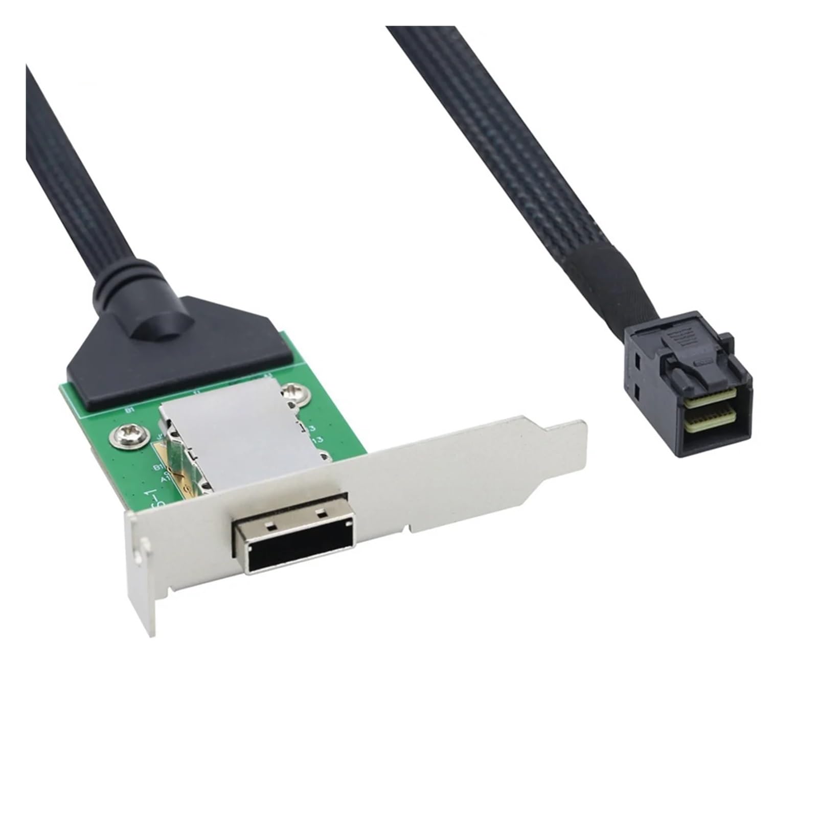Cavo adattatore interno HD MI NI SFF-8643 Host a HD SFF-8088 femmina con staffa bassa a disco rigido, 1 m -A46Q