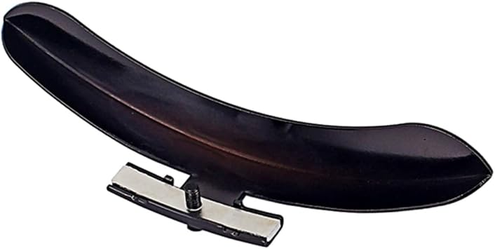 Zinc Alloy Banjo Armrest Replacement Part Black Mirror Finish for Vintage Models Durable Single Leg Design Fits Two Rim Hooks Elegant Accessory for Banjos