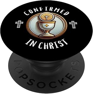 Confirmation Jesus Cross Confirmed in Christ Religious PopSockets Adhesive PopGrip