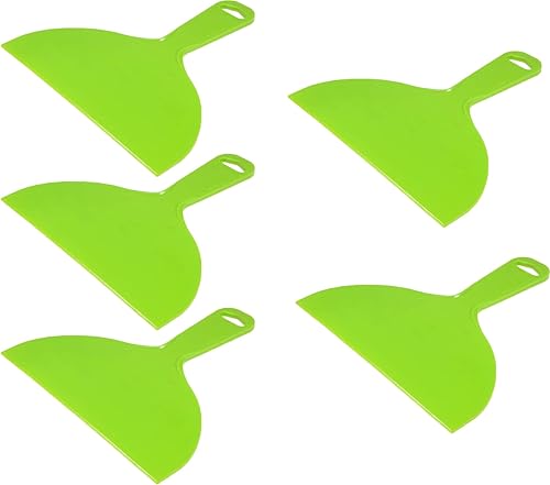 5 espátulas de masilla flexibles de plástico de 8 pulgadas, paquete de gran tamaño, desechable, herramienta de raspador de pintura de plástico
