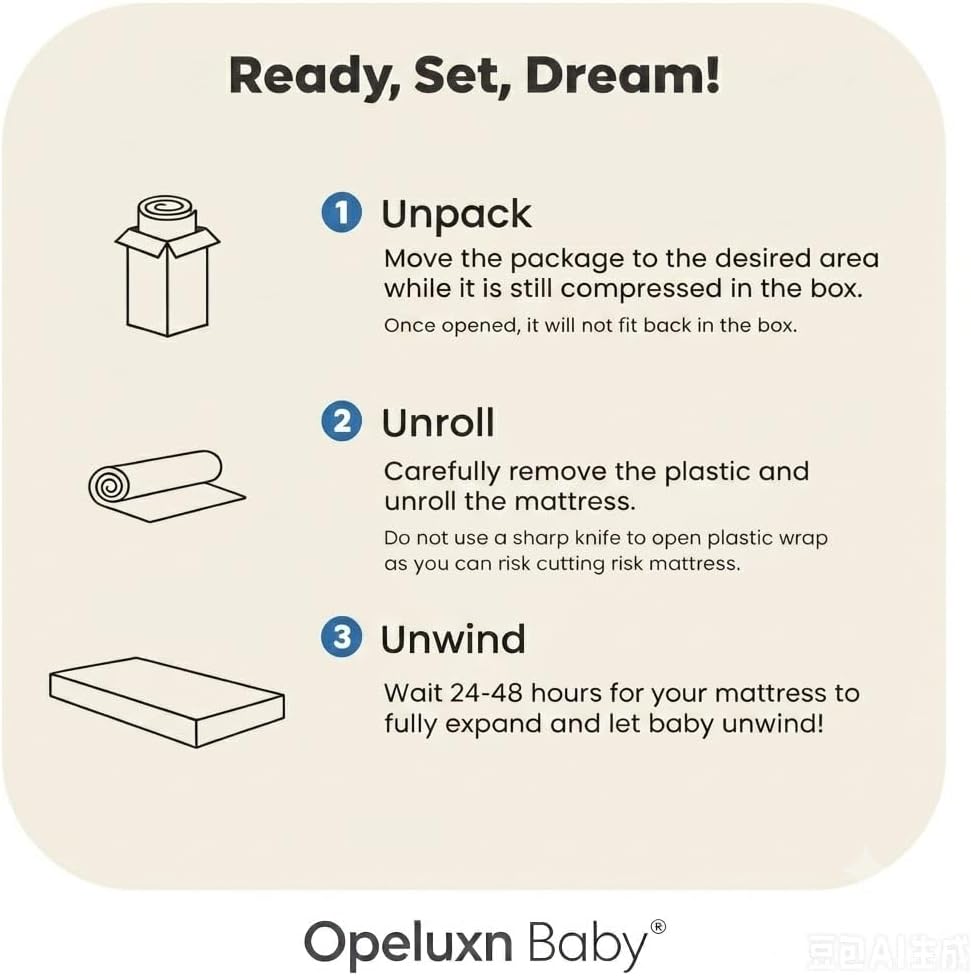 Dual-Sided Mini Crib Mattress 38x24x4 Inch – CertiPUR-US Non-Toxic Foam, Extra-Firm Support for Newborn Safety, Soft Gel Memory Foam for Growing Toddler, Lightweight Portable with Washable Cover