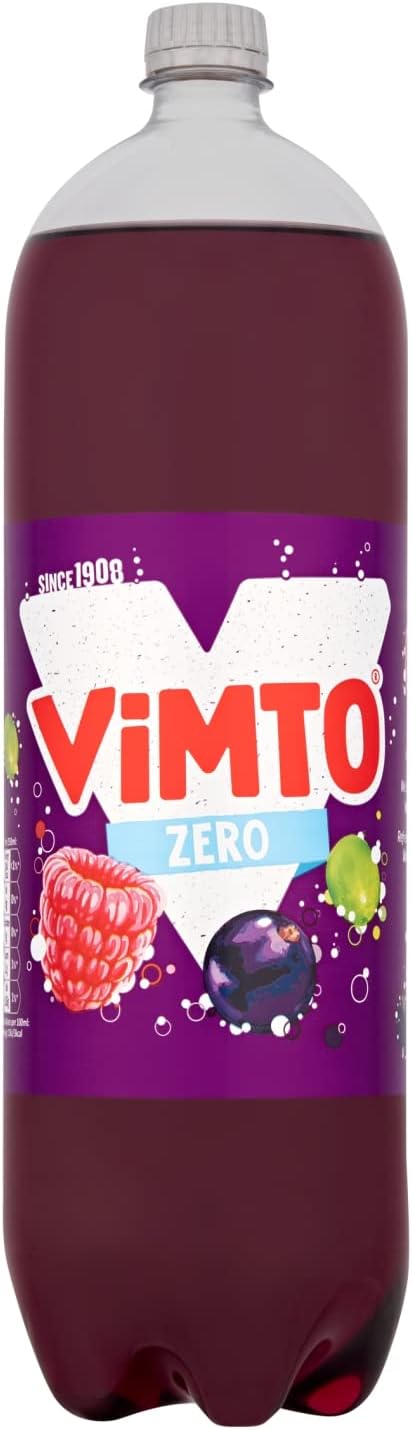 Vimto Mixed Fruit Liquid Fizzy Zero 2L Bottle