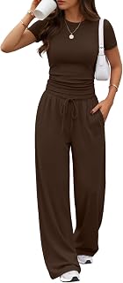 Trendy Queen Women's 2 Piece Matching Summer Lounge Set with Pockets