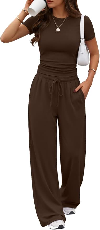 Trendy Queen Women's 2 Piece Matching Summer Lounge Set with Pockets