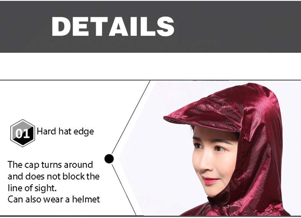 Motocicleta Triciclo Lluvia Mobility Scooter Chubasquero Poncho Impermeable for Moto, Capa de Lluvia for una conducción Segura Protege al Usuario y al Scooter de la Lluvia Grifo Reflectante Seguro Cla