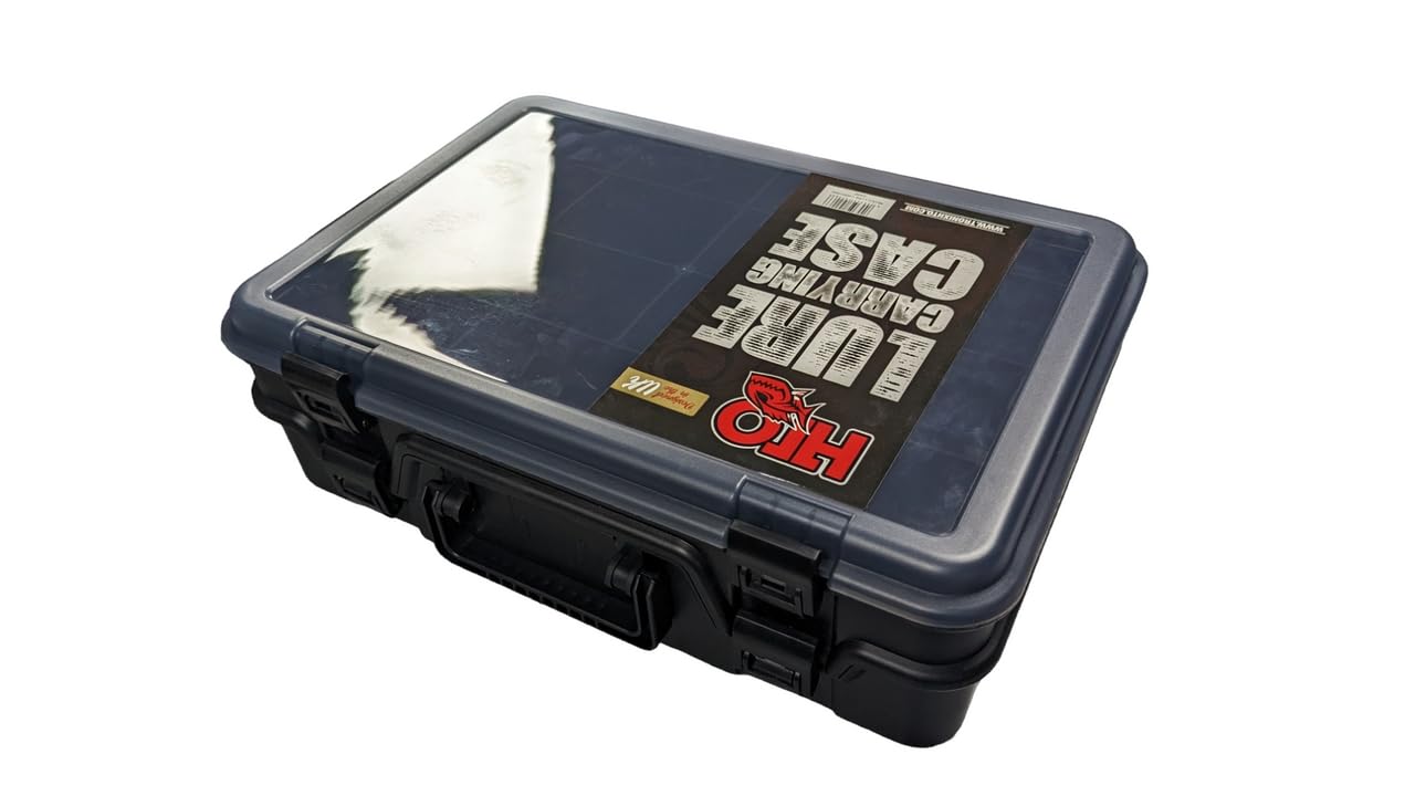 HTO Lure Carrying Case Caja de Aparejos de Pesca, Unisex Adulto, Opa/Transparente, Talla única