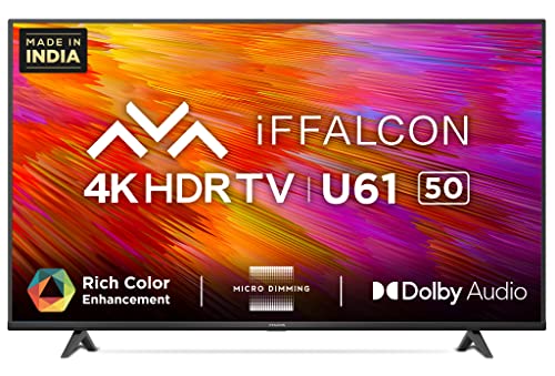 Image of iFFALCON 126 cm (50 inches) 4K Ultra HD Certified Android Smart LED TV 50U61 (Black)
