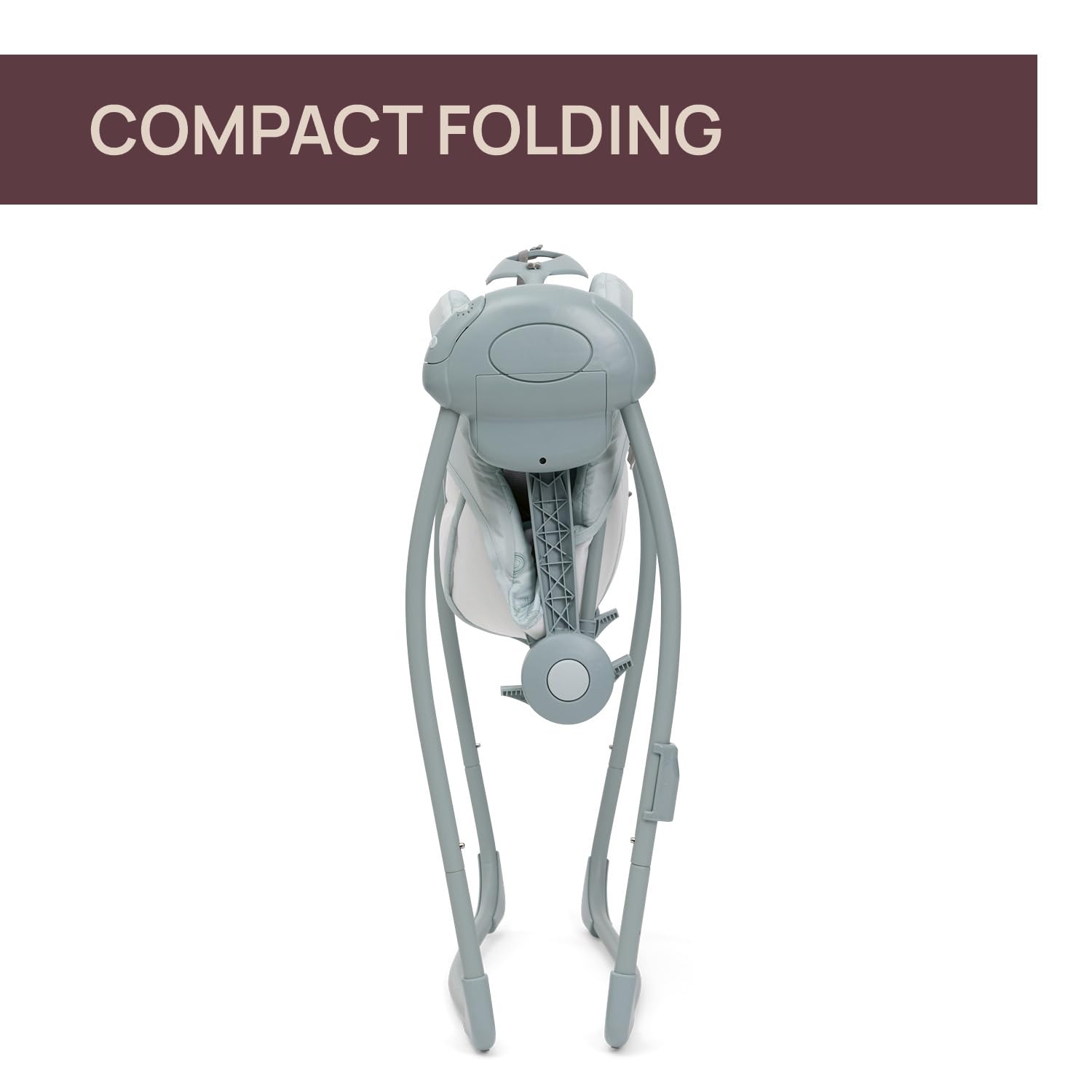 Chicco Swing&Play Columpio Eléctrico para Recién Nacidos 0 Meses+, 5 Velocidades de Balanceo, Melodías Relajantes, Plegable, Compacto y Ahorra Espacio, Respaldo con 2 Posiciones, 0 Meses